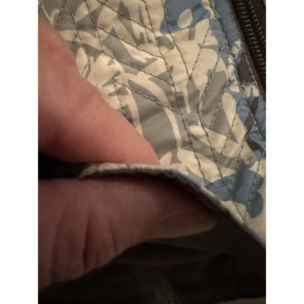 Multiples Quilted Blue Floral Zip Jacket M - Picture 11 of 16